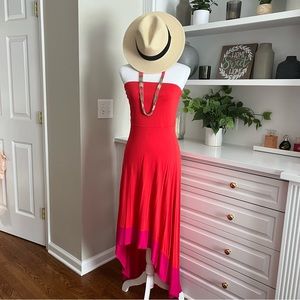 The Limited Strapless High Low Maxi Dress Size M